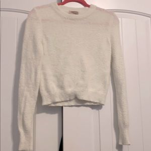 Fuzzy sweater top